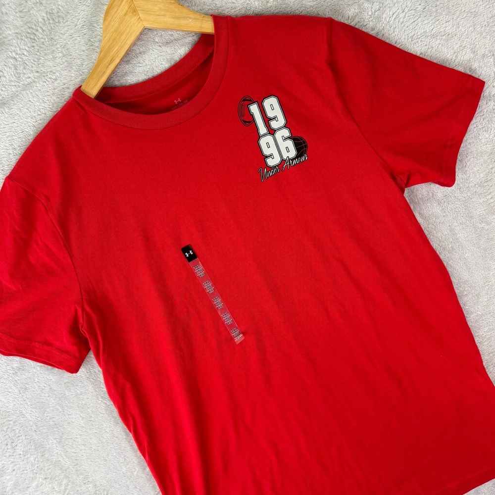 Under Armour Youth‎ Graphic T-Shirt Red 1996 Bulldog State Champs Sz YXL NWT